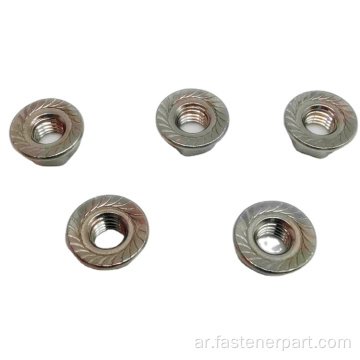 304 الفولاذ المقاوم للصدأ Din6923 Hex Flang Nut